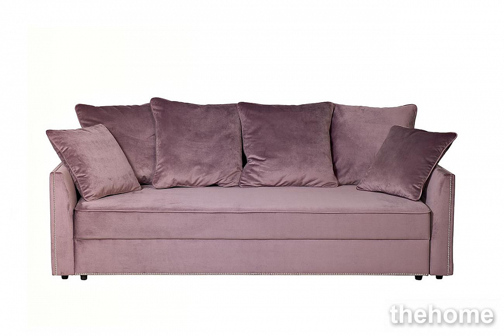 Диван Mores трехмест раскл, велюр пыльн.роза Н-Йорк40 226*103*94 Garda Decor - TheHome