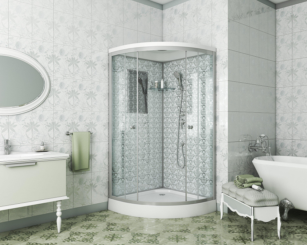 Душевая кабина Niagara Luxe 7702W 100x100x210 стекло прозрачное - 2