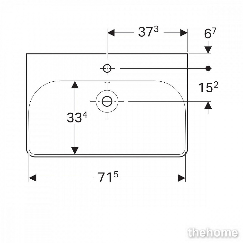 Раковина Geberit Smyle Square 75см 500.249.01.1 белая - 7