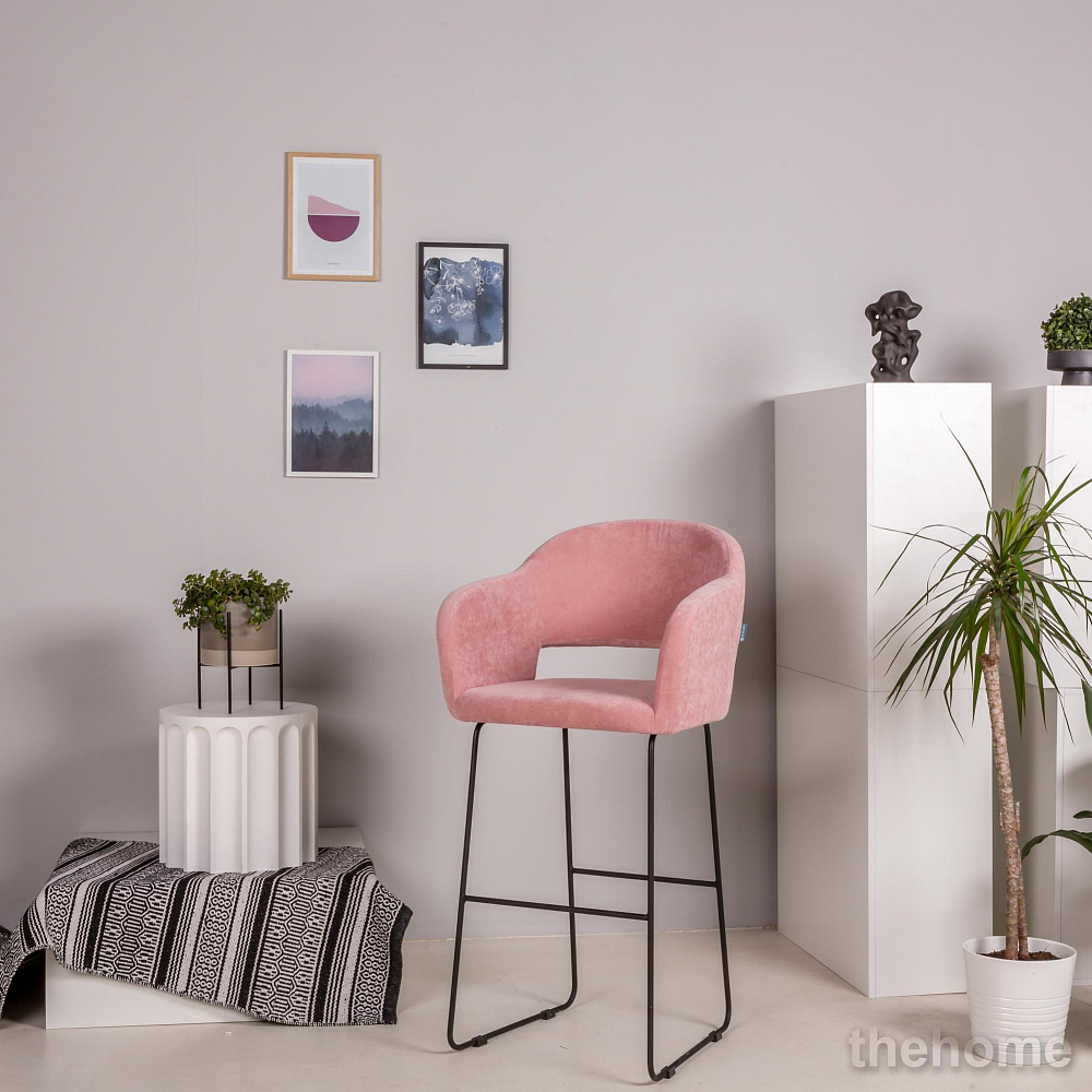 Кресло барное R-Home Oscar Розов/Линк - 7