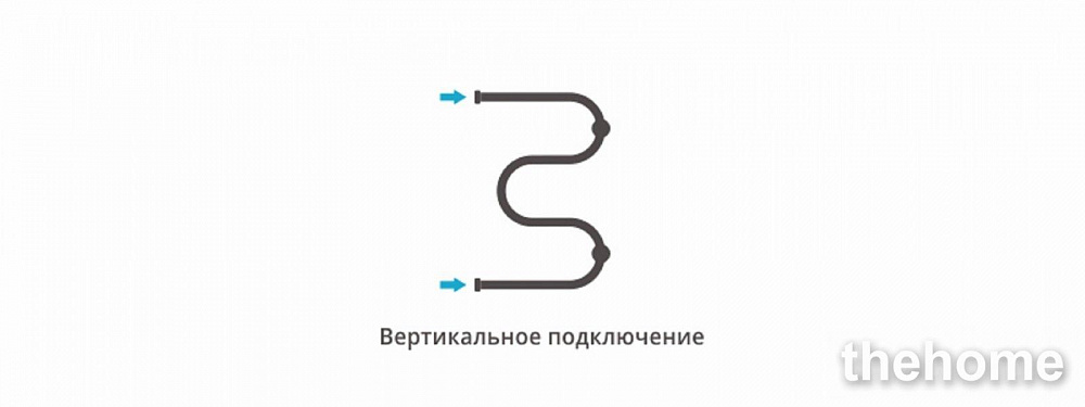 Полотенцесушитель водяной Сунержа М-образный 60 x 40 см с 2-мя полками, 00-0008-6040 - 5