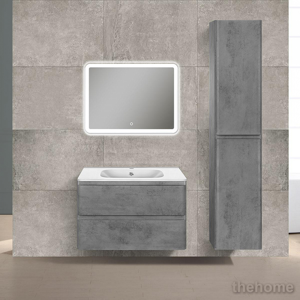 Тумба под раковину Vincea Vico 80 см подвесная, ящики soft close, Beton - 5