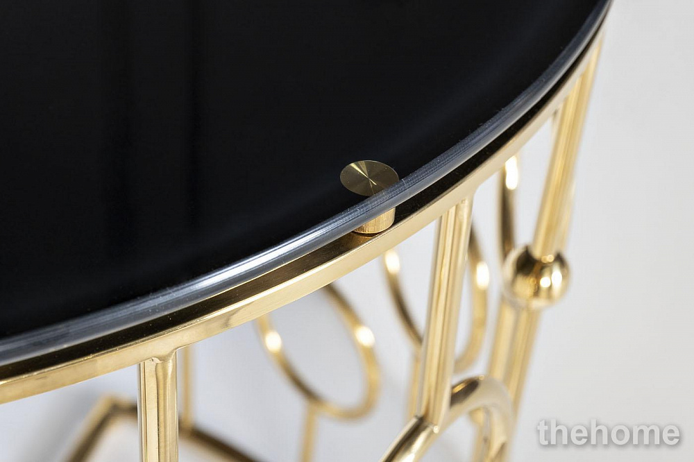 GY-CST8040GOLD Консоль стекло черн/золото 78*40*77см Garda Decor - 3