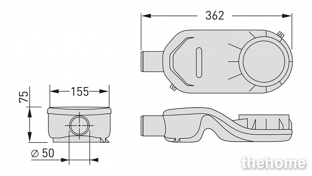Сифон для душевого лотка Berges Wasserhaus 099002 - 3