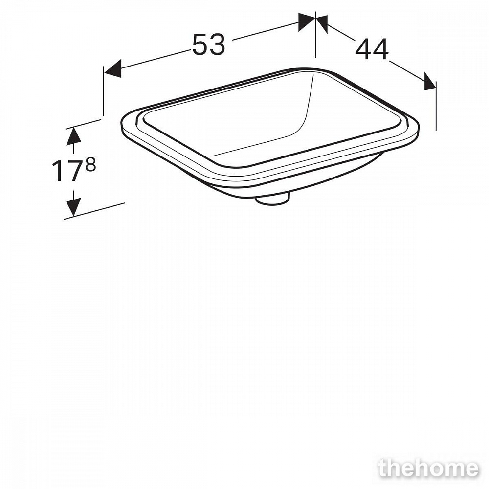 Раковина Geberit Variform 53см 500.762.01.2 белая - 7