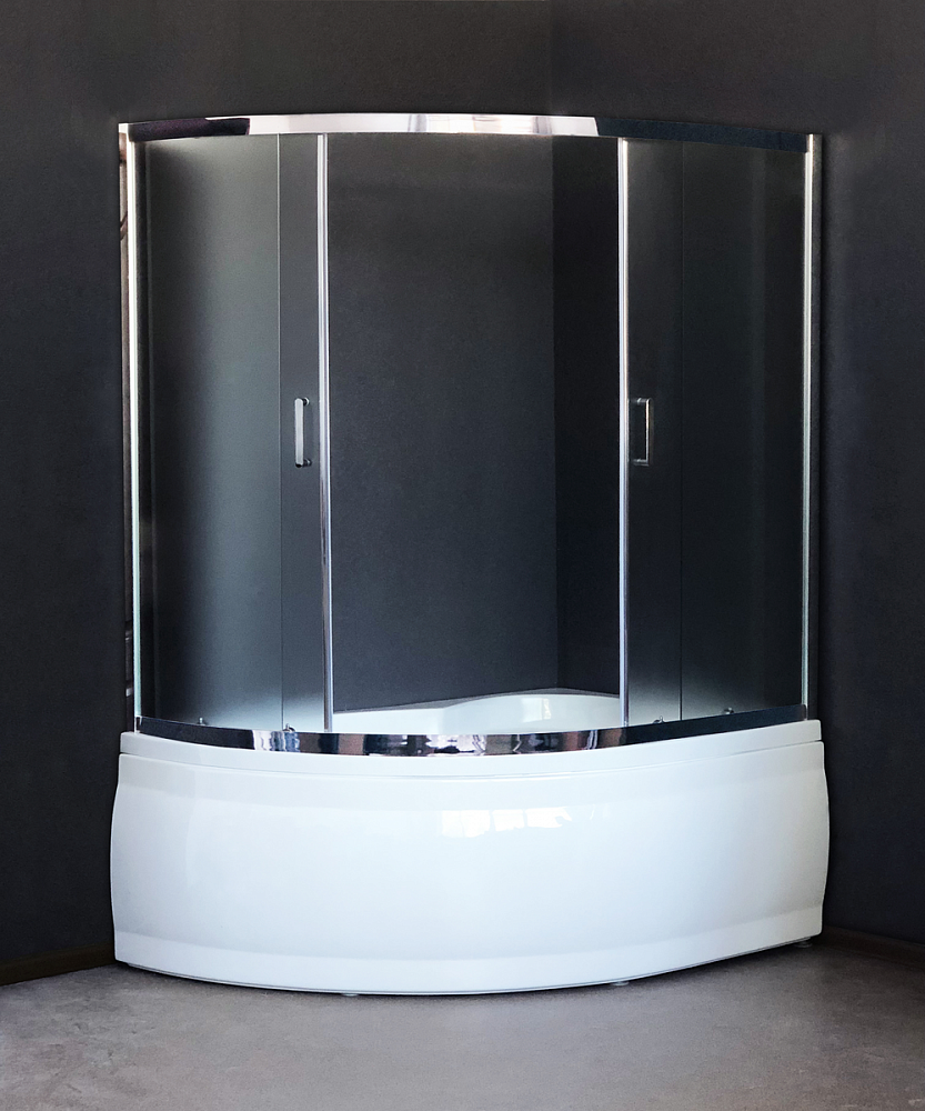 Душевая шторка Royal Bath RB 150ALP-C-CH (хром/6мм матовое) - 2