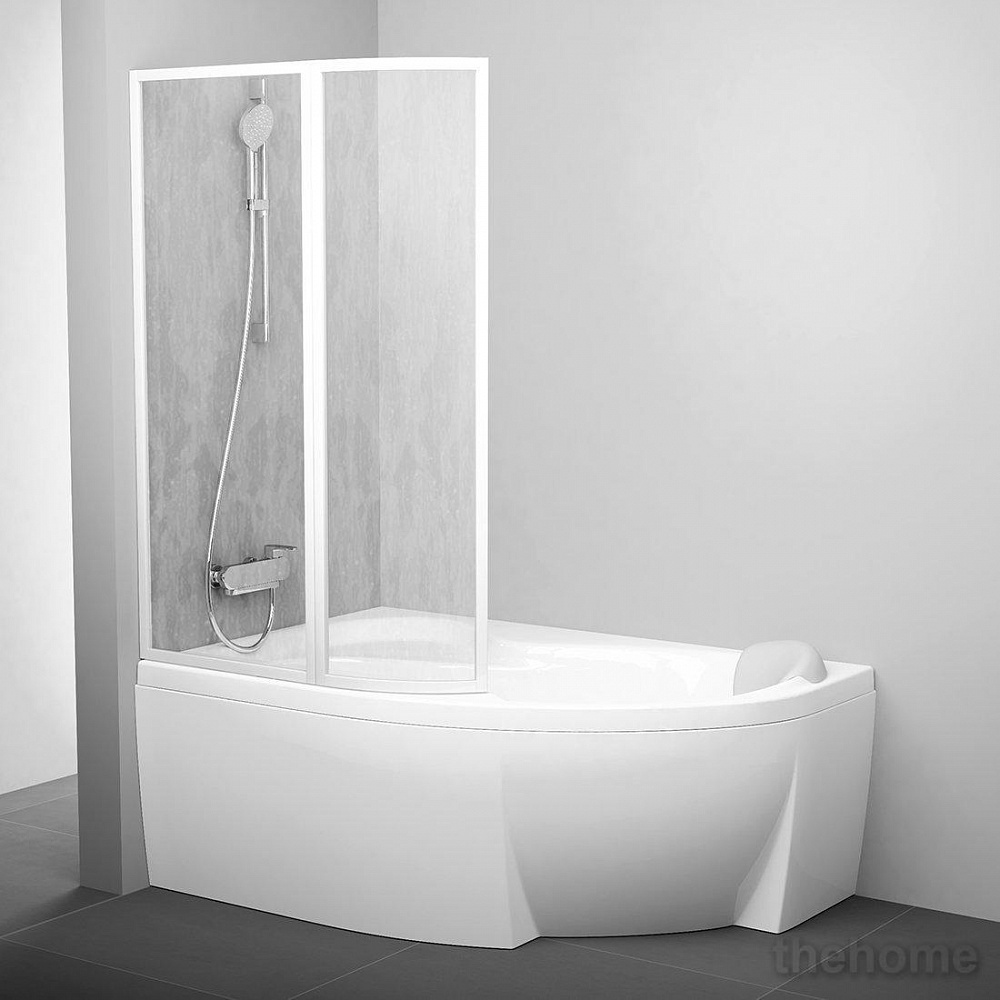 Шторка на ванну Ravak VSK2 ROSA 160 L Раин - TheHome