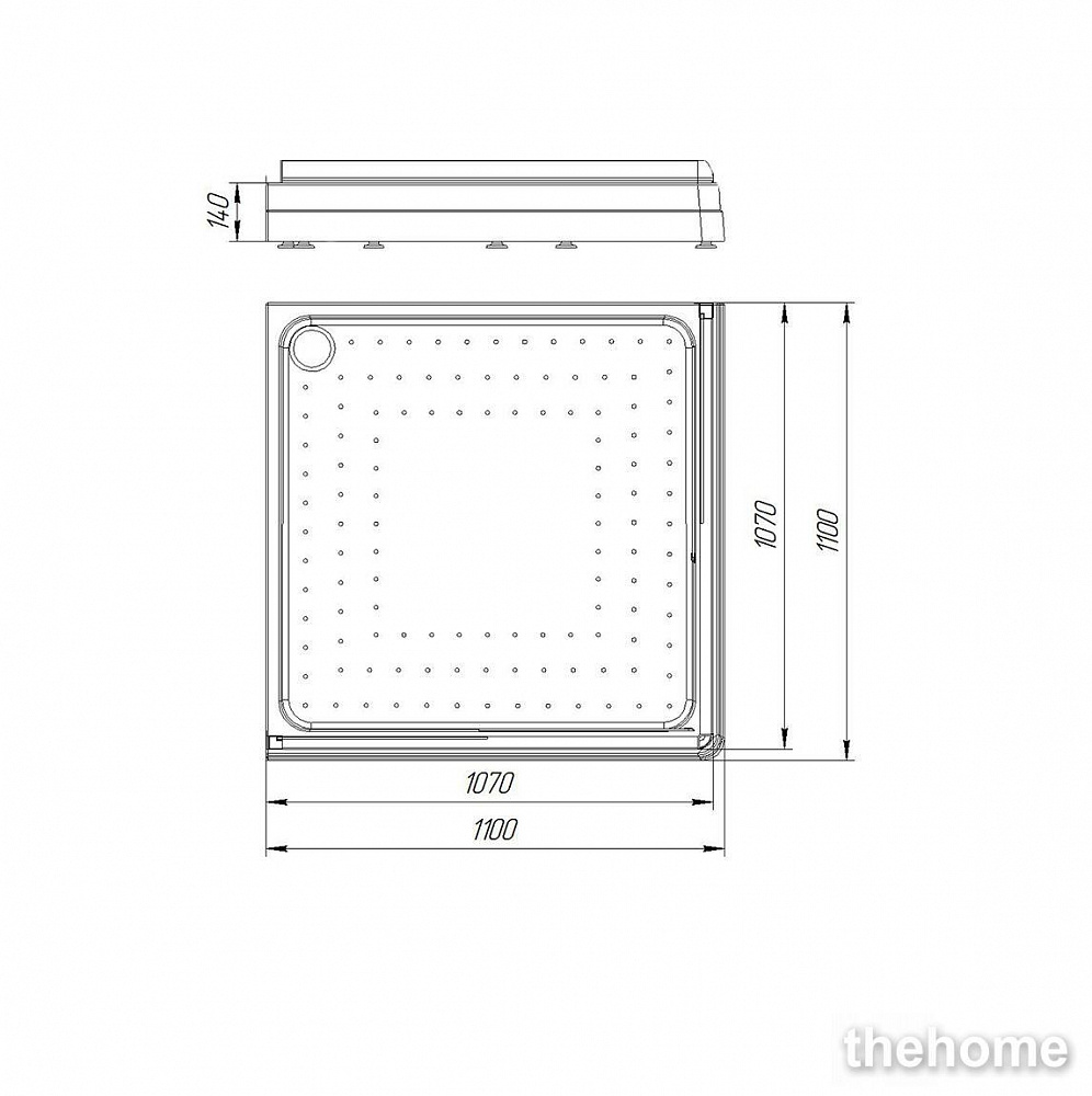 Душевой поддон Radomir 110x110 - 2