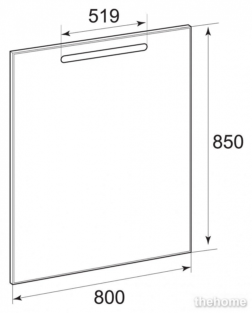 Зеркало Roca Gap 80 с подсветкой - 3