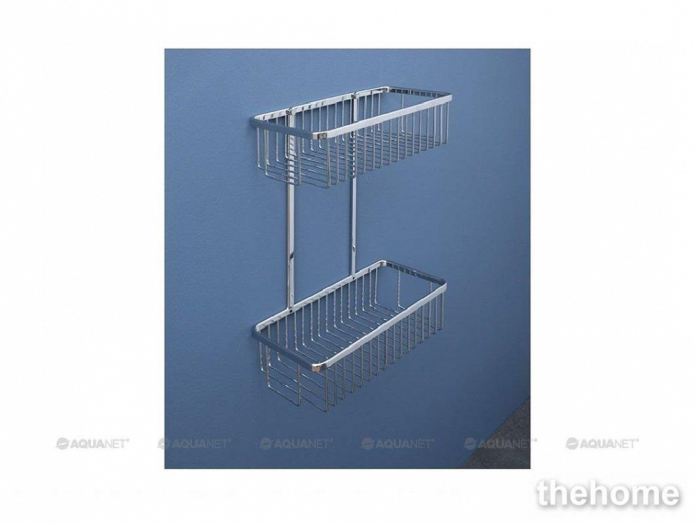 Полочка Aquanet 8147, 30 см, двухъярусная - 2