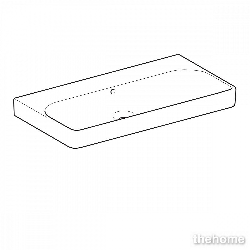 Раковина Geberit Smyle Square 90см 500.250.01.1 белая - 4
