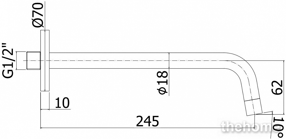 Излив Paffoni Light ZBOC046NO - 2