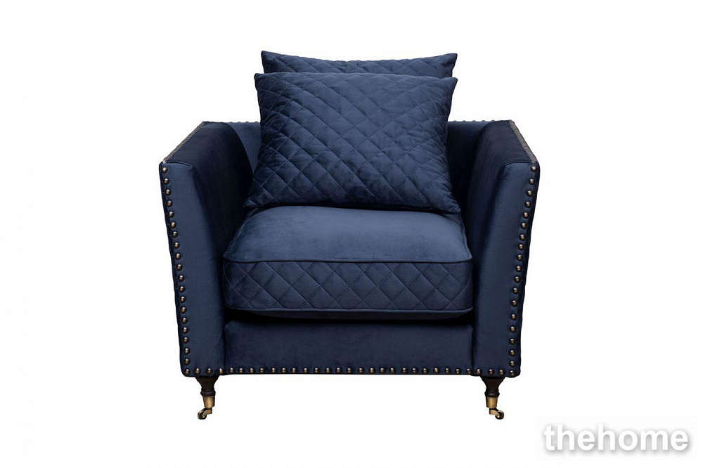 Кресло Sorrento, велюр т.синий Colt034 98*101*88см Garda Decor - TheHome