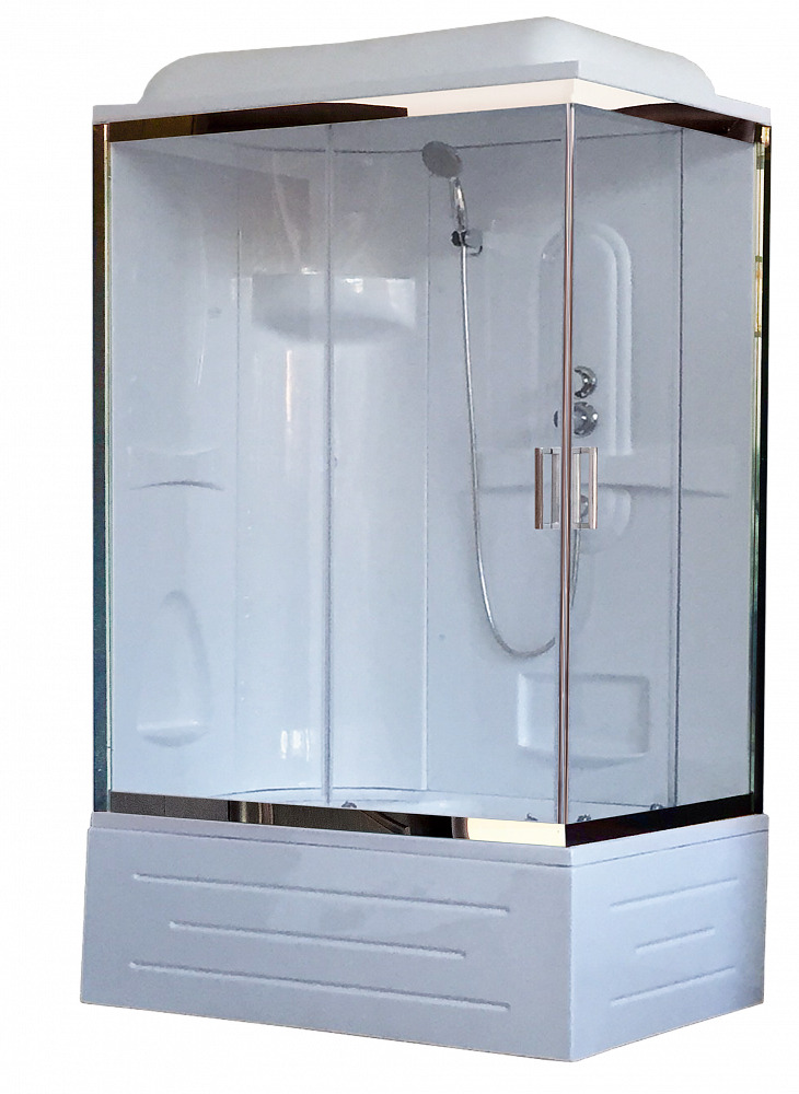 Душевая кабина Royal Bath RB 8100BP1-T-CH (прозрачное) L - TheHome