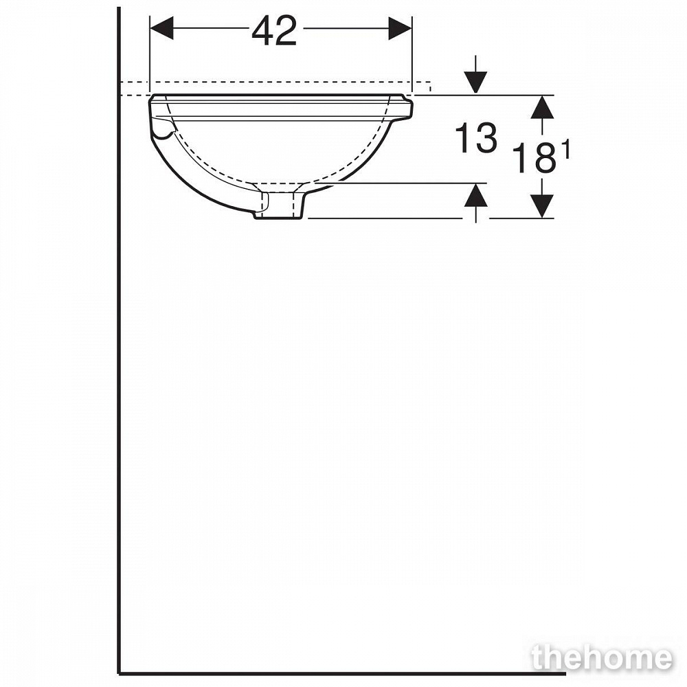 Раковина Geberit Variform 48см 500.748.01.2 белая - 5