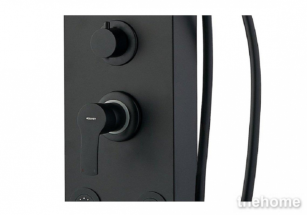 Душевая панель Aquanet Galaxy Black AP40-05 с каскадом и гидромассажем, черный матовый - 4