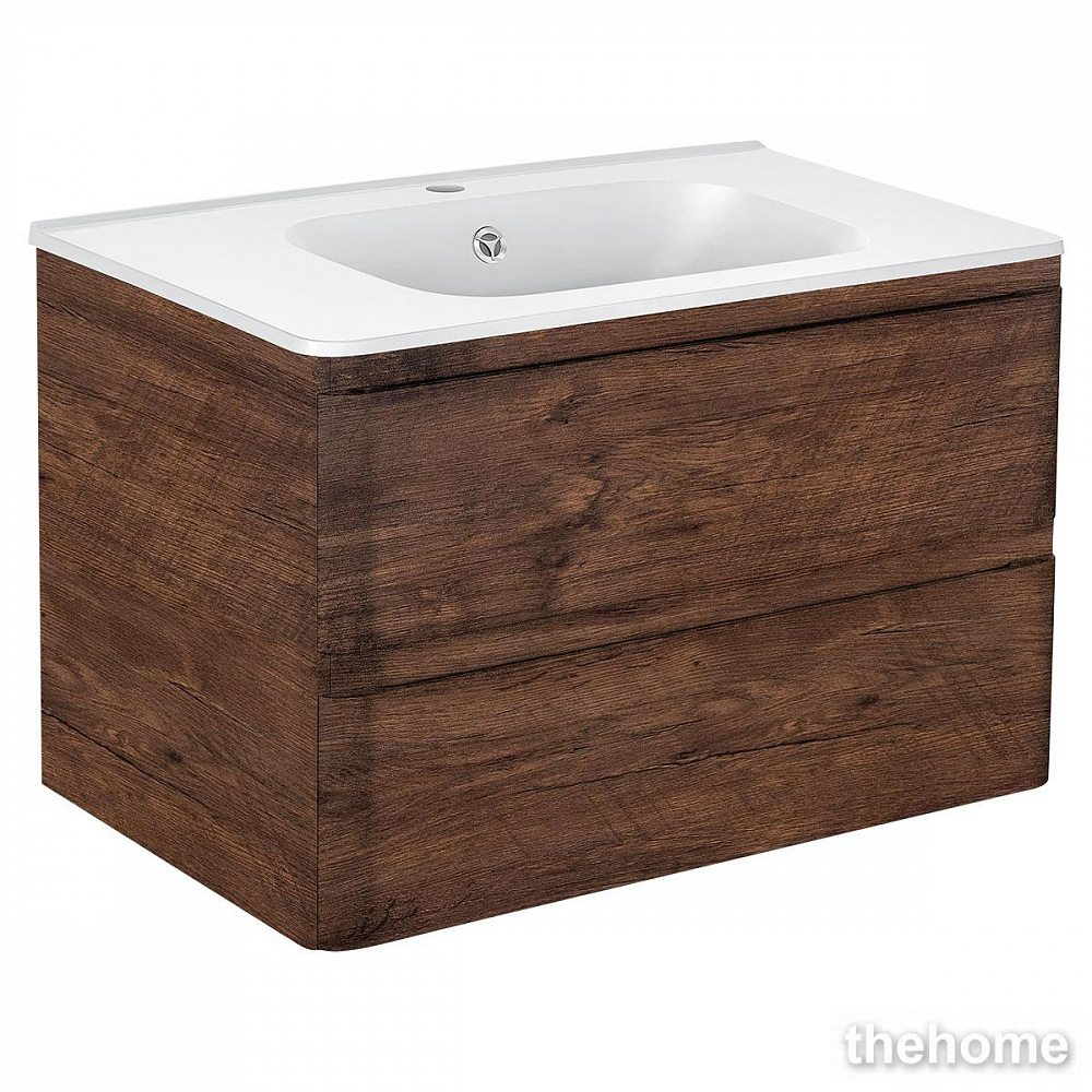 Тумба под раковину Vincea Vico 80 см подвесная, ящики soft close, R.Wood - TheHome
