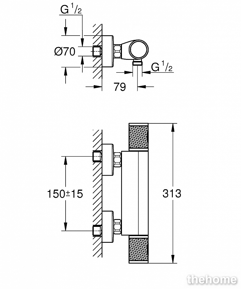 Термостат Grohe Grohtherm 1000 Performance 34776000 для душа - 3