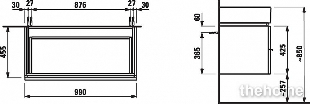 Тумба под раковину Laufen Case 4.0128.2.075.463.1 - 5