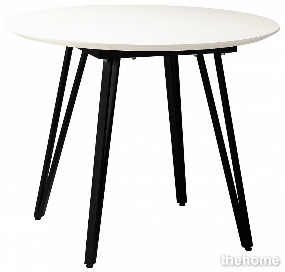 Стол R-Home Диего d960 белый со скосом - TheHome