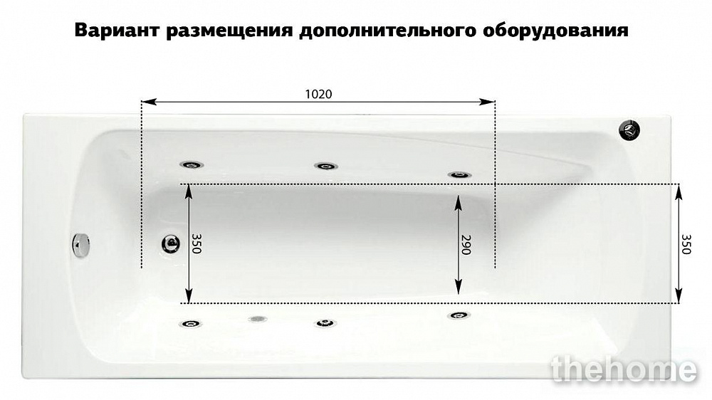 Акриловая ванна Aquanet Roma 170х70 - 10