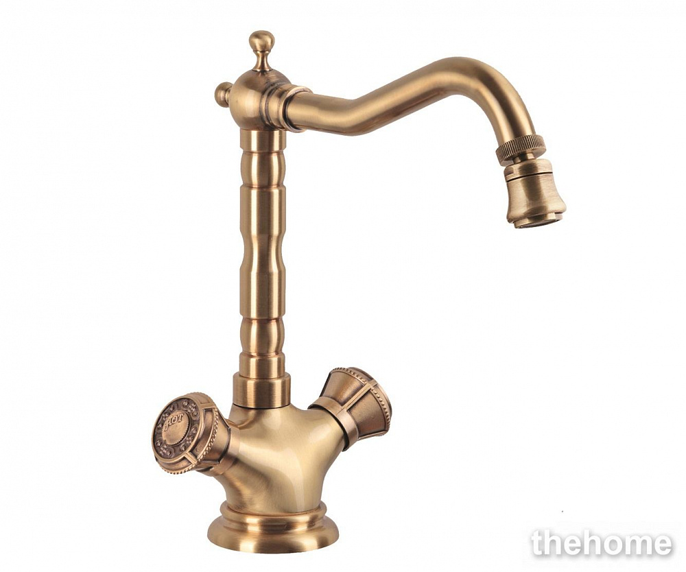 Смеситель кухонный + поворотный аэратор Bronze de Luxe ROYAL 10105K/1 - TheHome