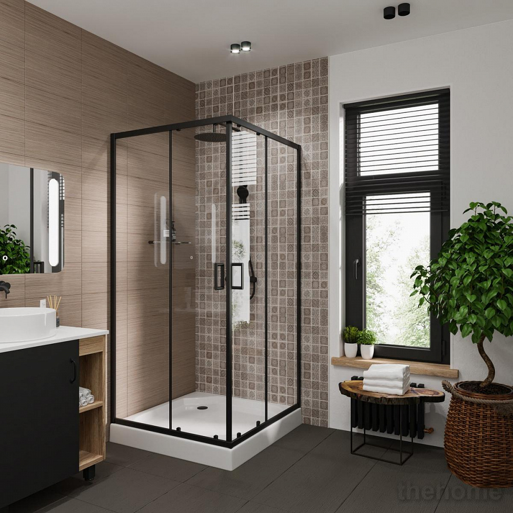 Душевой уголок Niagara Nova 68080811BLACK 90x90 см - 2