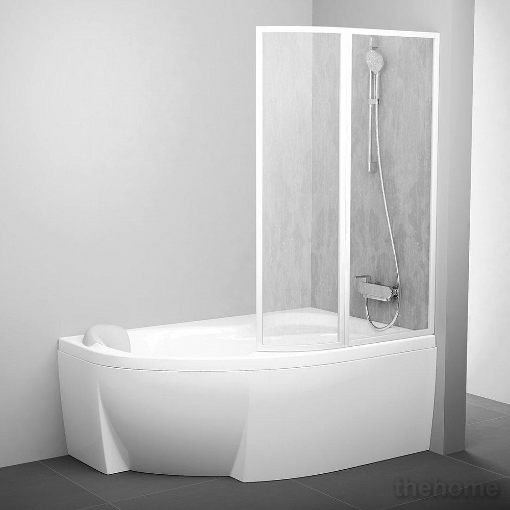 Шторка на ванну Ravak VSK2 ROSA 170 P Раин - TheHome