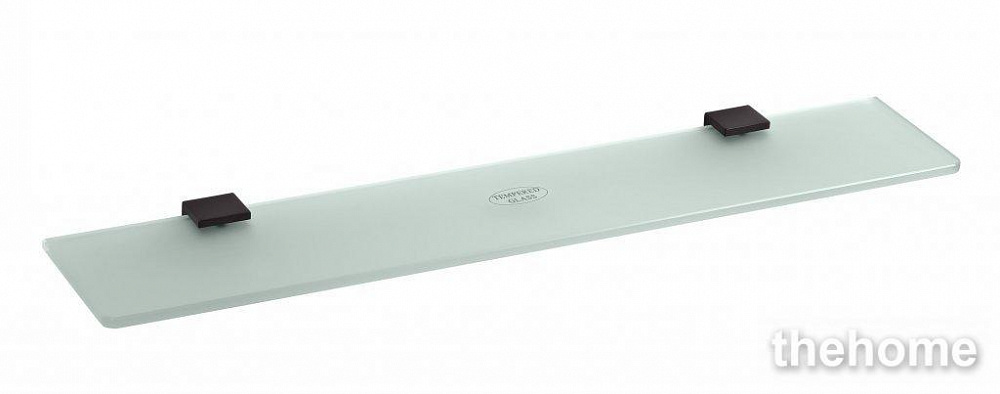 Полка стеклянная Bemeta Nero 135002240 60 x 11.8 x 1.9 cм, черный - TheHome