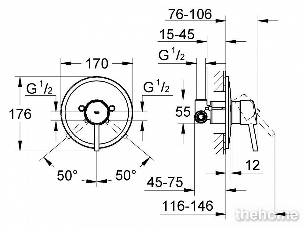 Смеситель Grohe Concetto 32213001 для душа - 4