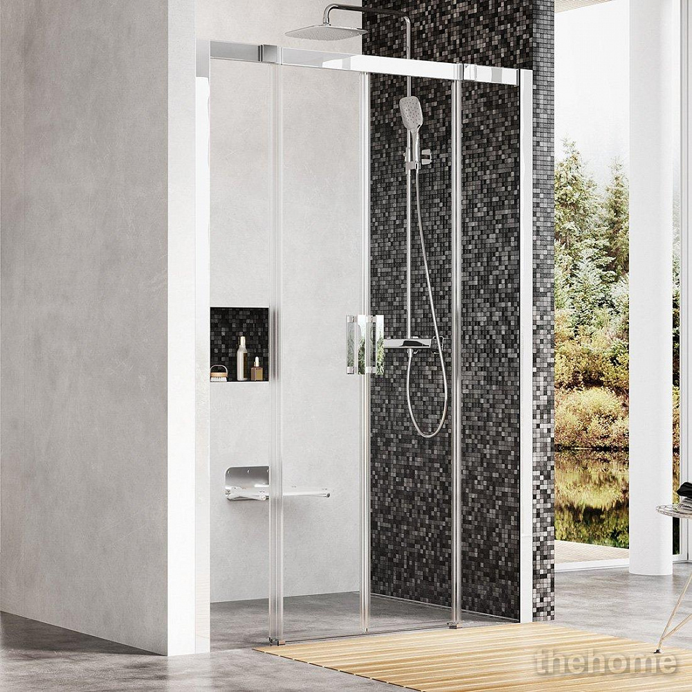 Душевая дверь в нишу 180 см Ravak MSD4 0WKY0C00Z1, блестящая+тpанспаpент - TheHome