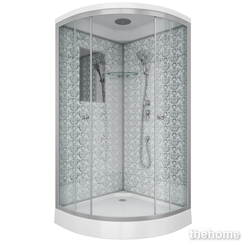 Душевая кабина Niagara Luxe 7702W 100x100x210 стекло прозрачное - TheHome