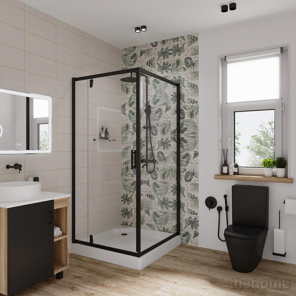 Душевой уголок Niagara Nova 68010811BLACK 90x90 см - 2