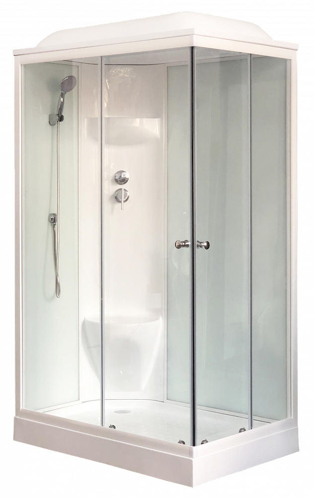 Душевая кабина Royal Bath 8120HP6-WT белое/прозрачное левая - TheHome