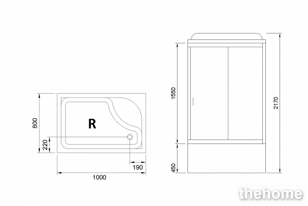 Душевая кабина Royal Bath RB 8100BP2-T-CH (прозрачное) R - 5