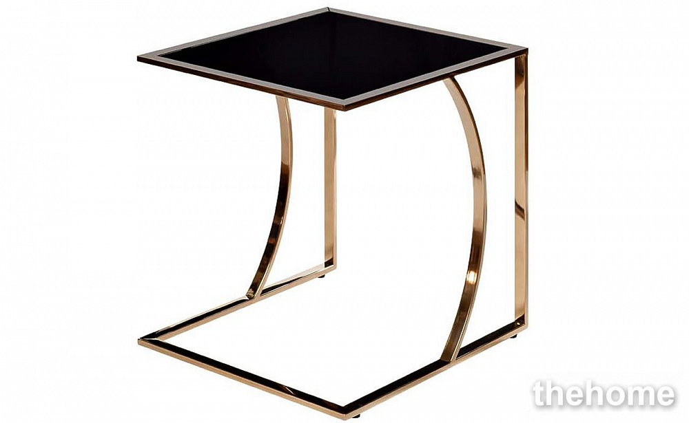 13RX5076M-GOLD Стол журнальный 45*40*44 черный/розовое золото Garda Decor - 2