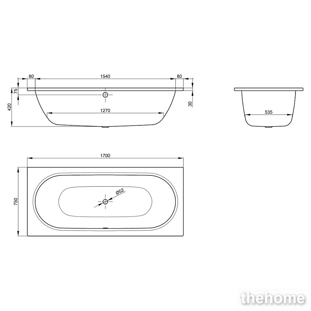 Стальная ванна Bette Starlet Spirit 170x75 см 1384-000 - 4