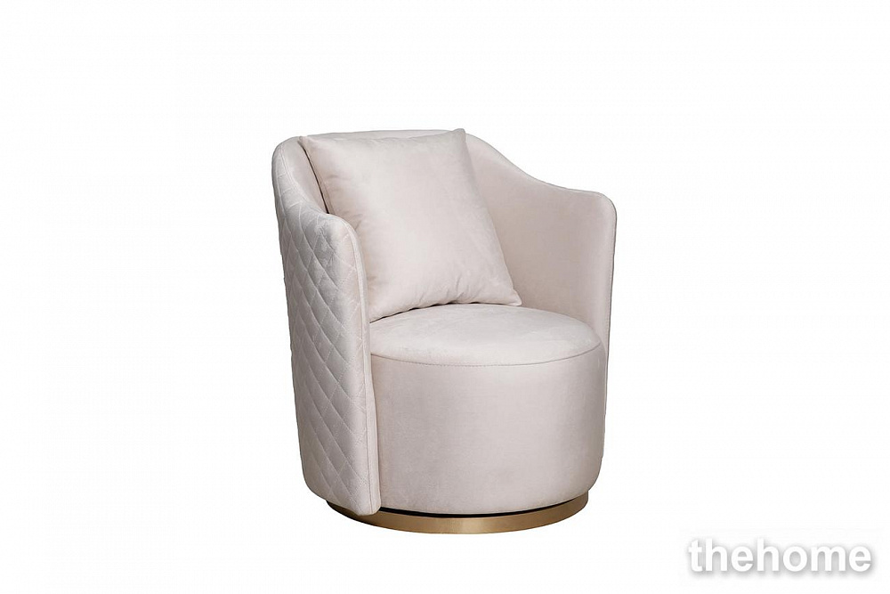 Кресло Verona вращающееся, велюр бежевый Colt 002-BEG/золото 70*77*80см Garda Decor - 2