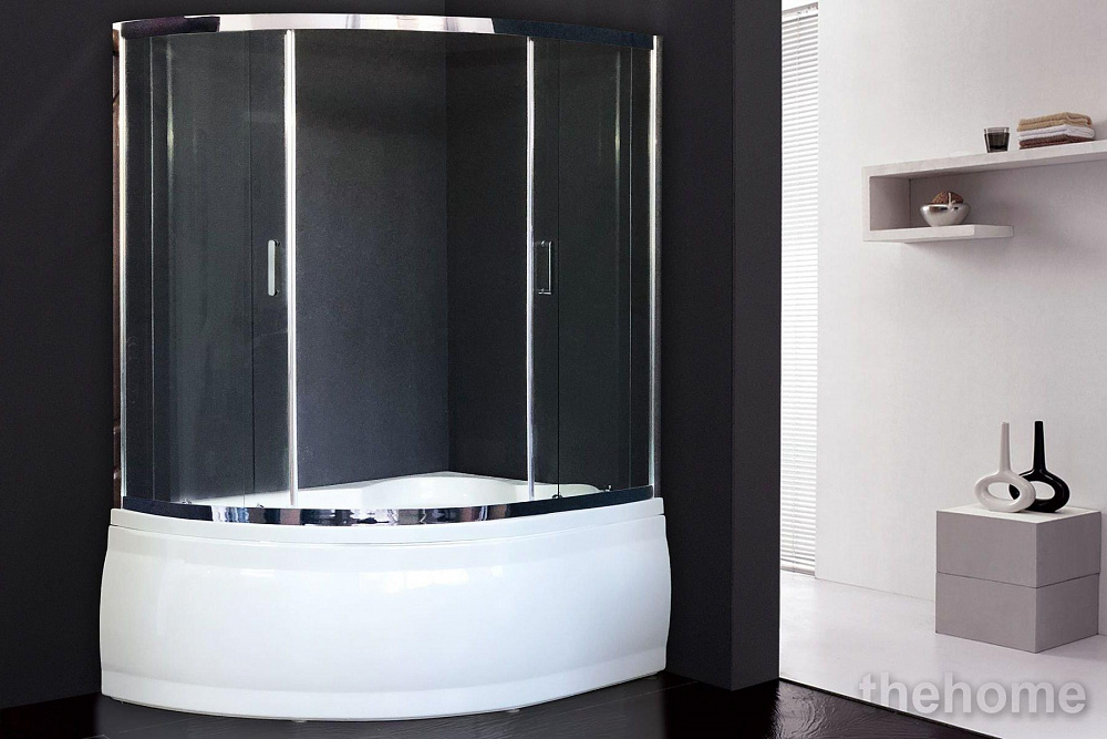 Душевая шторка Royal Bath RB 150ALP-T-CH (хром/6мм прозрачное) - TheHome