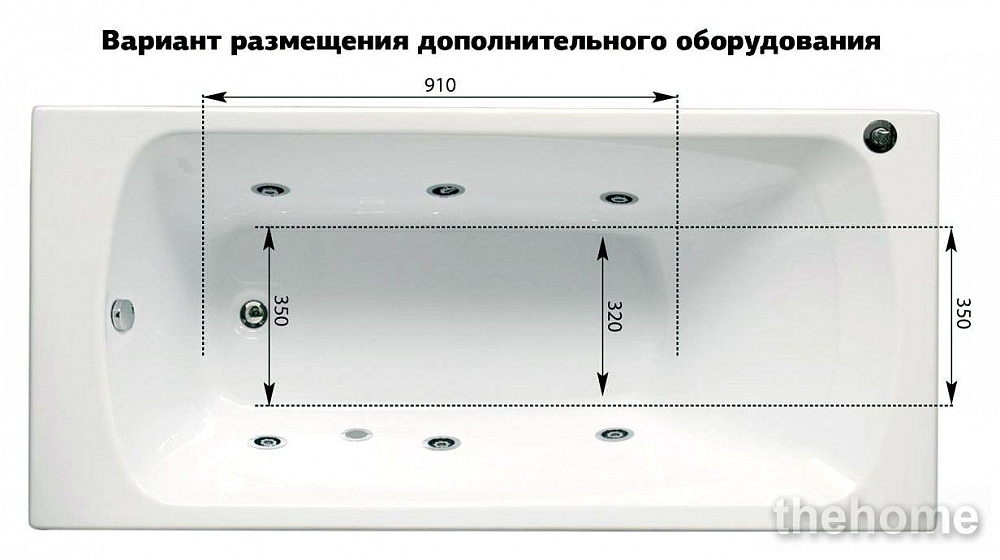 Акриловая ванна Aquanet Roma 160х70 - 10