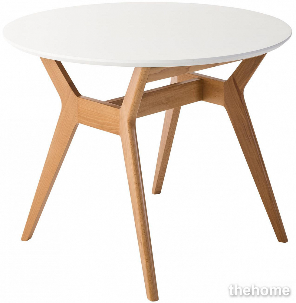 Стол R-Home Нарвик круглый д.960 бук-белый - TheHome