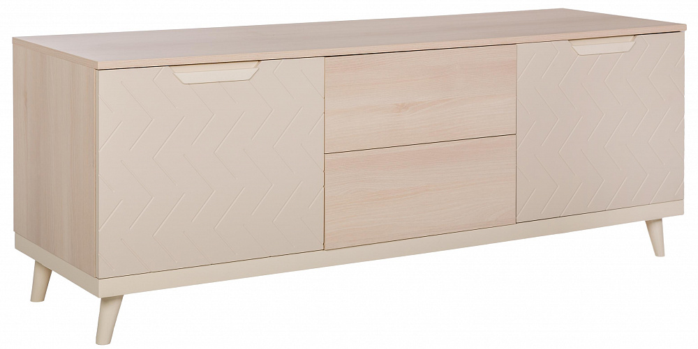 Тумба под ТВ R-Home Сканди Жемчужно-белый 160 - TheHome
