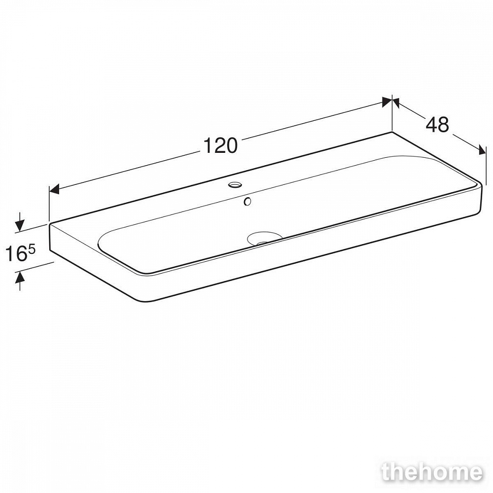 Раковина подвесная GEBERIT Smyle Square 500.226.01.1 - 3