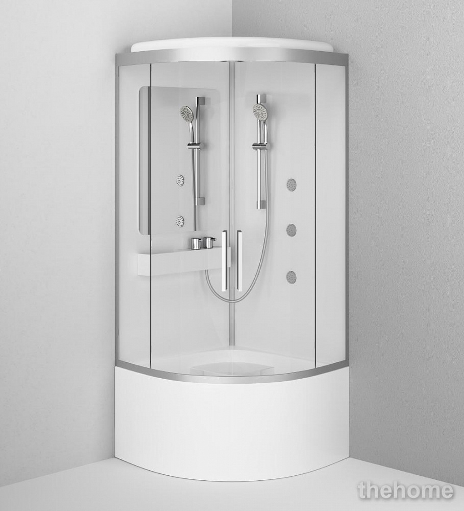 Душевая кабина Am.Pm Like W80C-019A-090MTA 90х90 см стекло прозрачное - TheHome