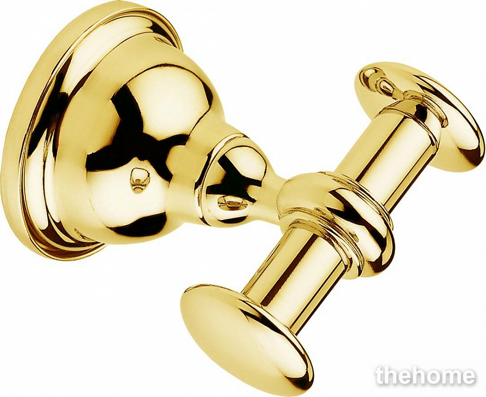 Крючок двойной Webert Ottocento (Armony) AM500401010 для полотенец, золото - TheHome