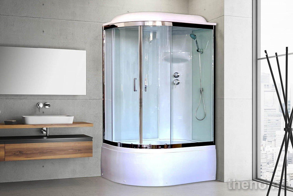 Душевая кабина Royal Bath RB 8120BK6-WT-CH (белое/прозрачное) R - 2