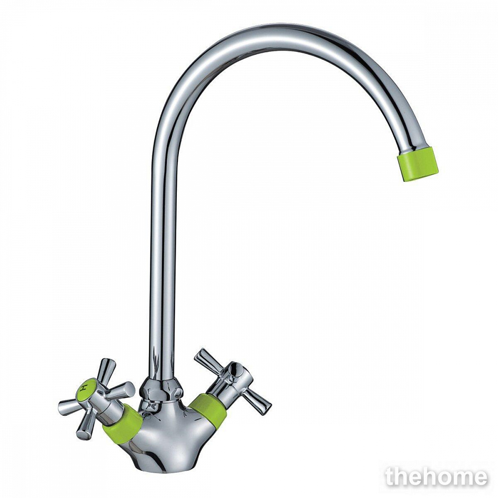 Смеситель Decoroom DR46 для кухонной мойки, DR46028-Green - TheHome