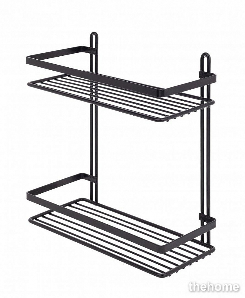 Полка Tekno-tel ES067B 2 яруса, чёрный - TheHome