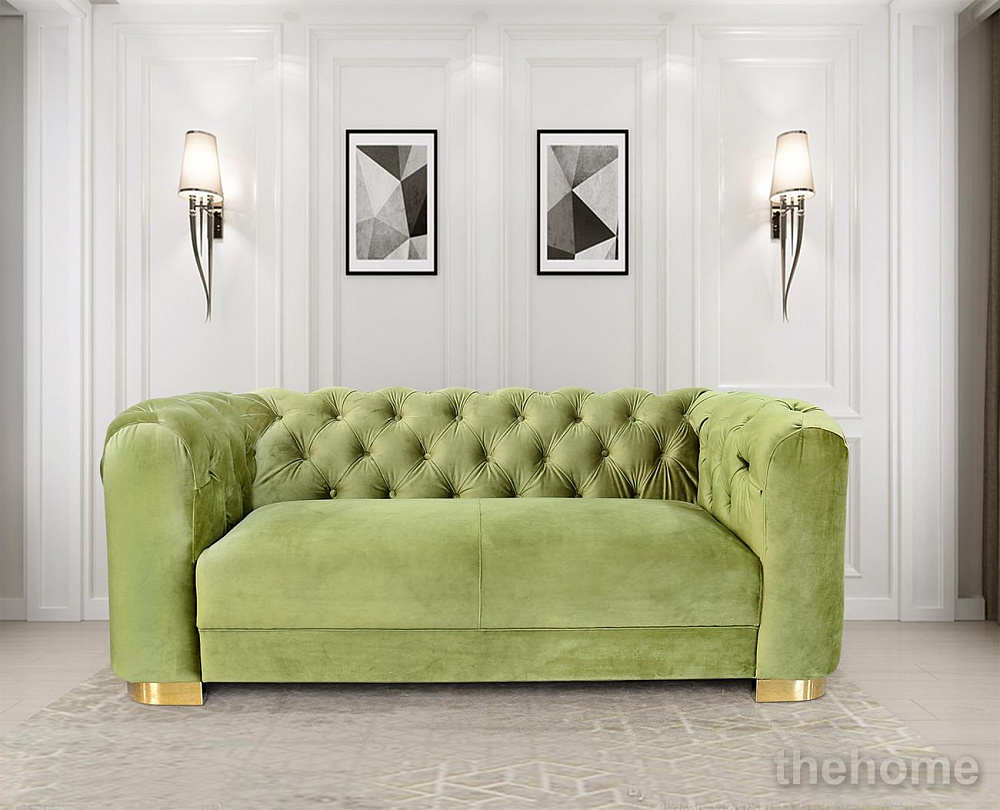 87YY-1808 OLV Диван двухместный оливковый 188*93*75см Garda Decor - 5