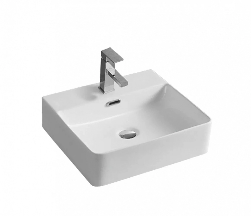 Раковина Orange B04-405w накладная 41x42см белая - 2